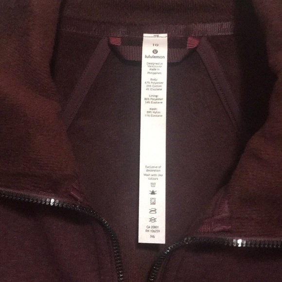 NWT Lululemon Plush Times Jacket Sz 10 - Picture 4 of 7